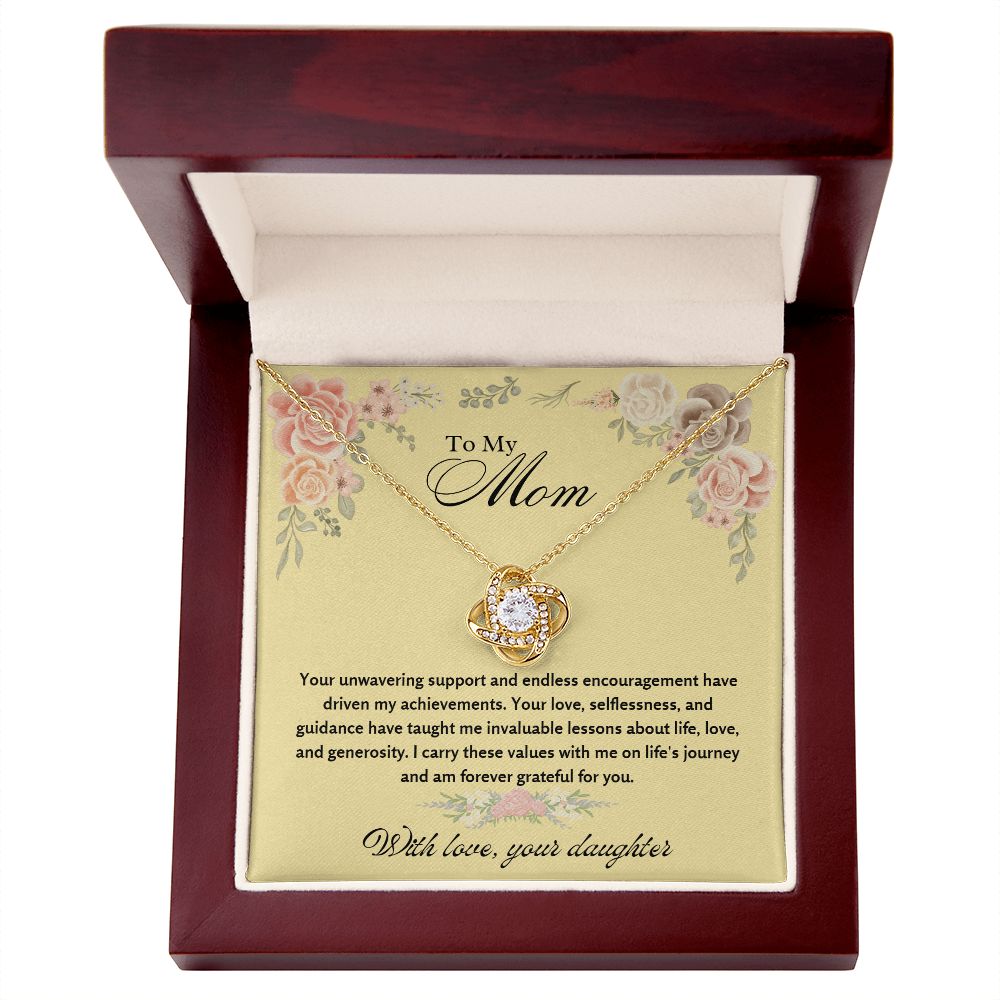 To My Mom - Your unwavering support and endless encouragement - Necklace