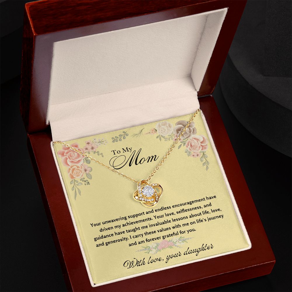 To My Mom - Your unwavering support and endless encouragement - Necklace