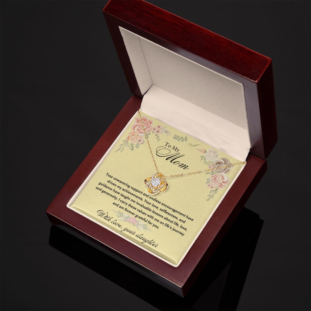 To My Mom - Your unwavering support and endless encouragement - Necklace