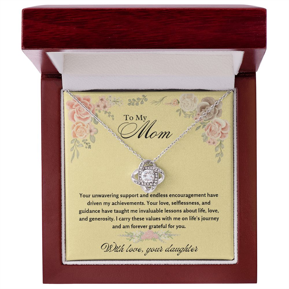 To My Mom - Your unwavering support and endless encouragement - Necklace