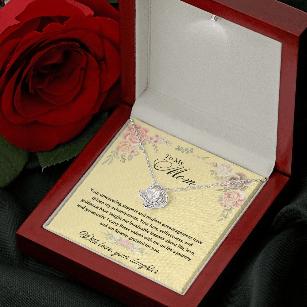 To My Mom - Your unwavering support and endless encouragement - Necklace
