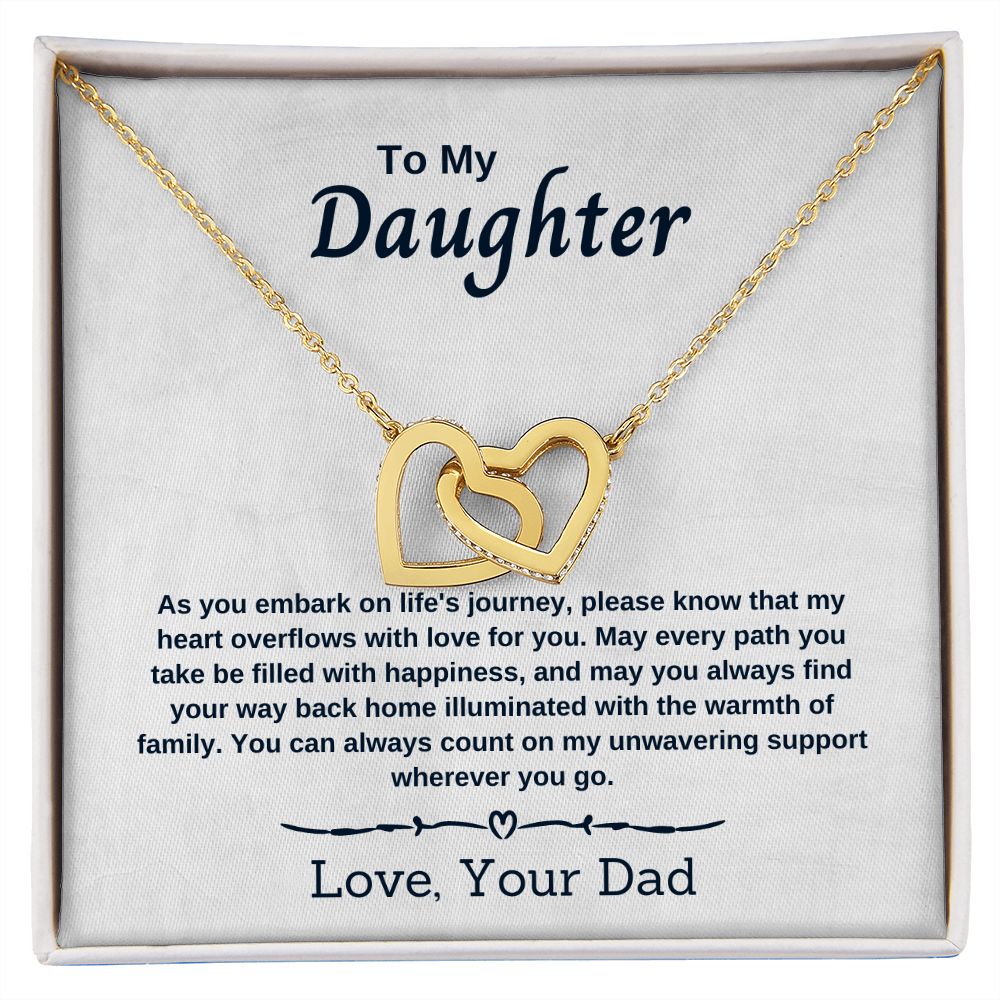 To My Daughter - As You Embark on Life's Journey - Necklace