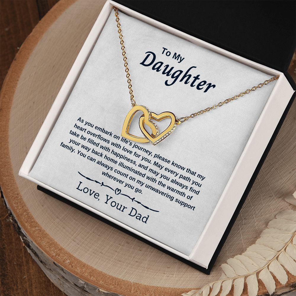 To My Daughter - As You Embark on Life's Journey - Necklace