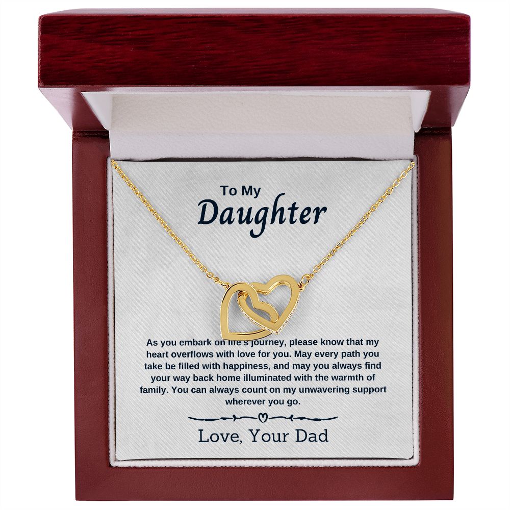 To My Daughter - As You Embark on Life's Journey - Necklace
