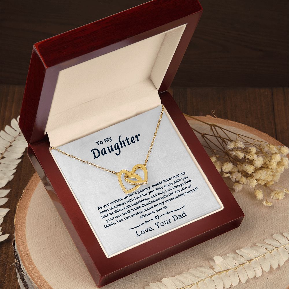 To My Daughter - As You Embark on Life's Journey - Necklace