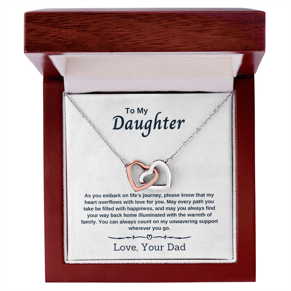 To My Daughter - As You Embark on Life's Journey - Necklace