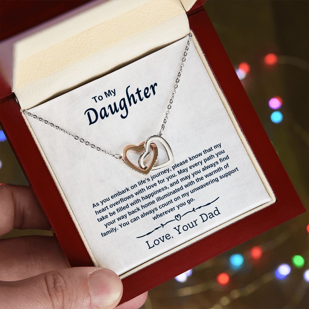 To My Daughter - As You Embark on Life's Journey - Necklace